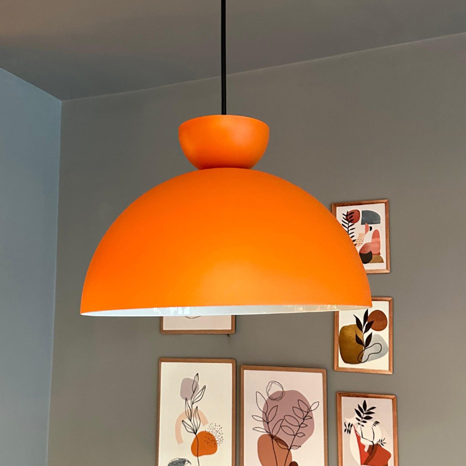 Bamyum Pendelleuchte Yimpi Metall Ø30 cm, E27, Vintage Pendelleuchte, ohne Leuchtmittel