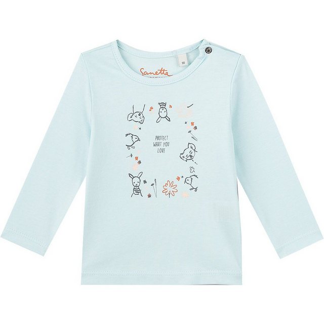 Sanetta Langarmshirt »Baby Langarmshirt für Mädchen, Organic Cotton«  - Onlineshop Otto