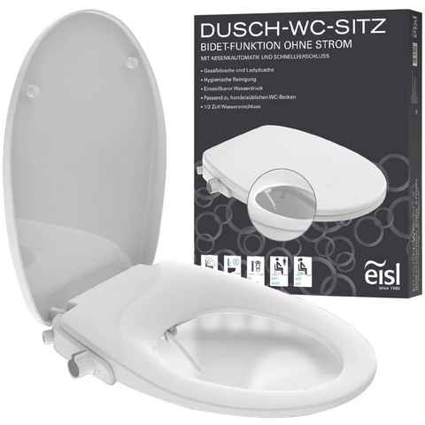 Eisl Dusch-WC-Sitz Bidet Einsatz, Absenkautomatik, Schnellverschluss