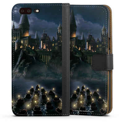 DeinDesign Handyhülle Hogwarts by Night, OnePlus 5 Hülle Handy Flip Case Wallet Cover Handytasche Leder