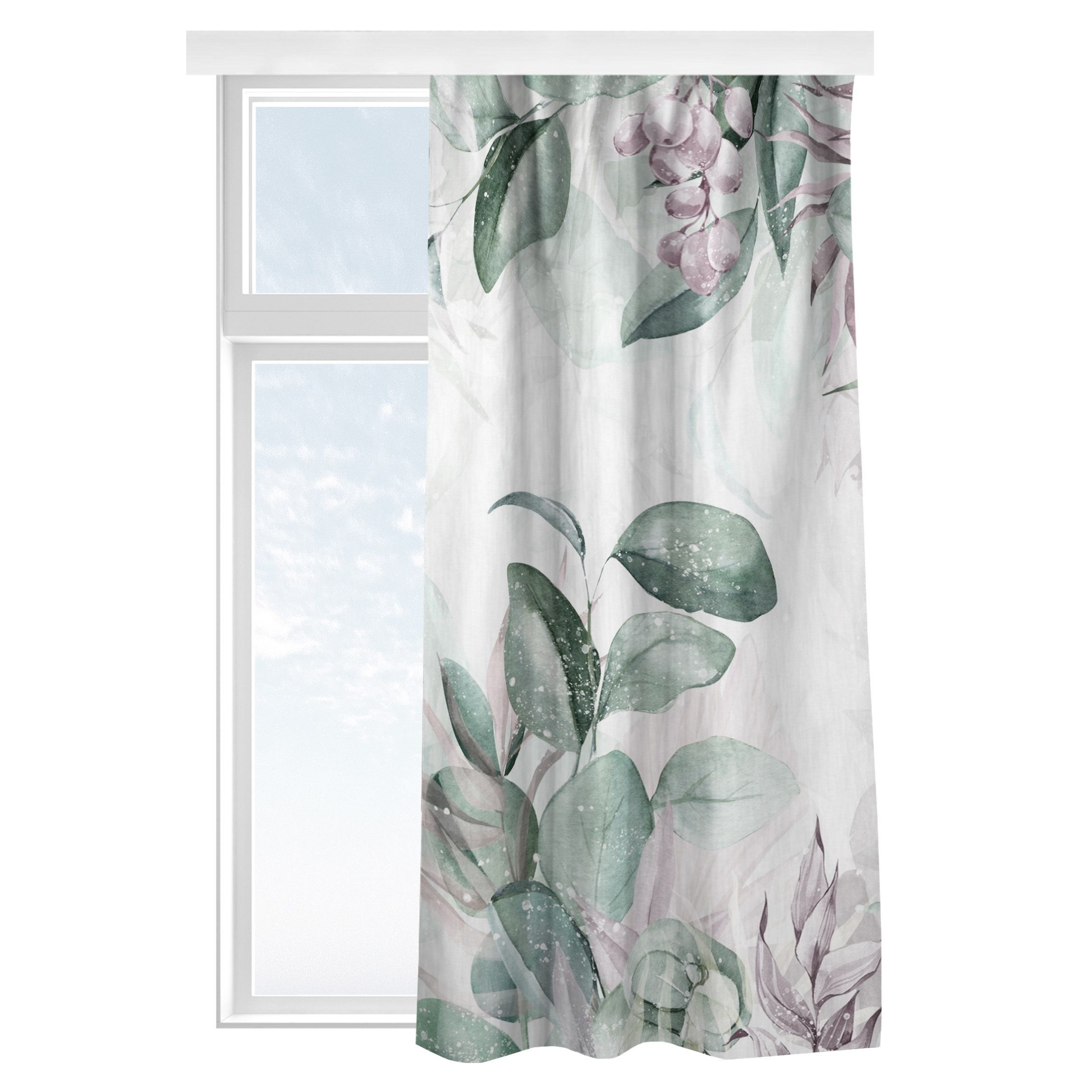 Bilderdepot24 Vorhang Gardine Aquarell Tropisch Modern günstig online kaufen