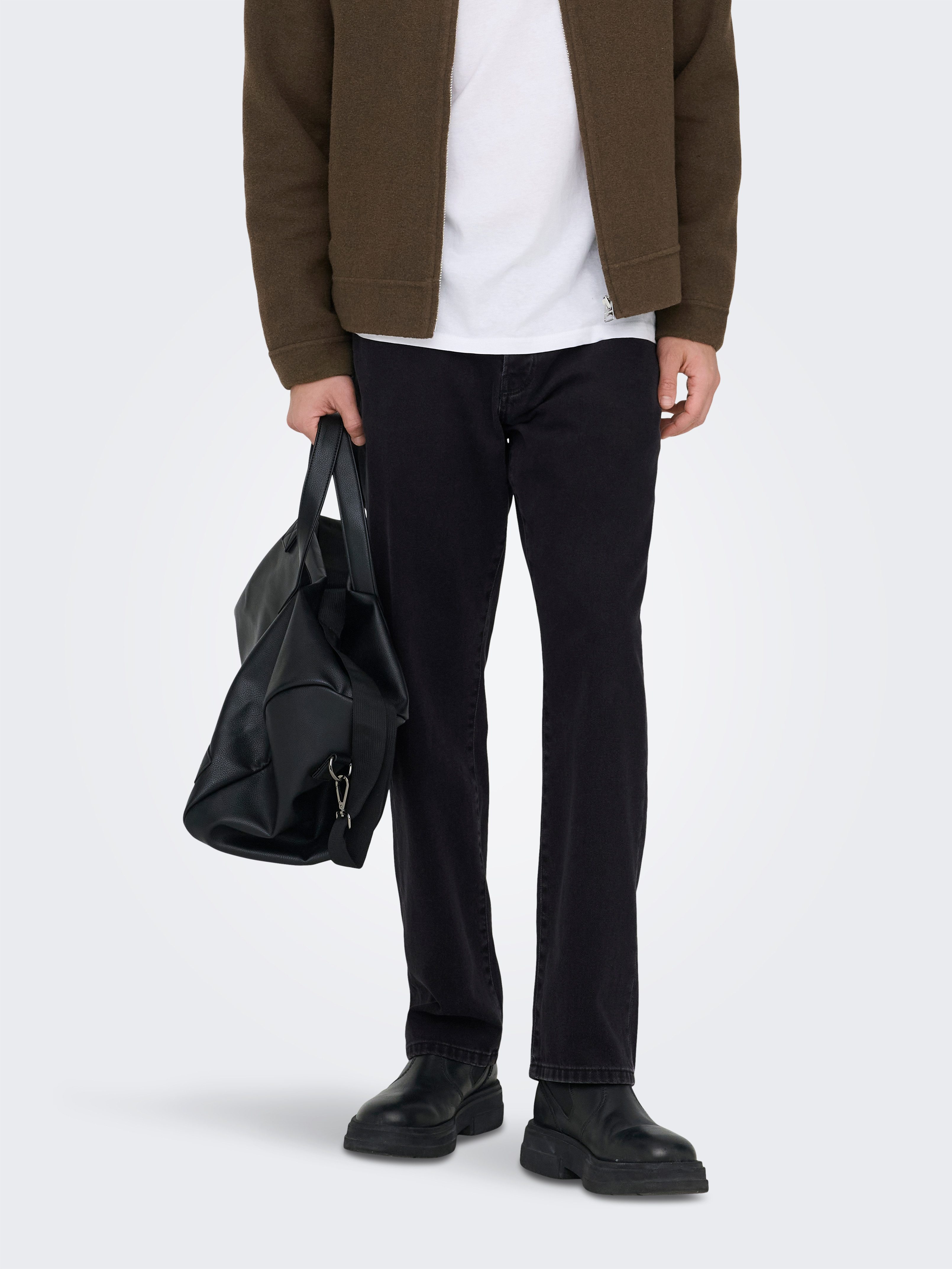 ONLY & SONS Regular-fit-Jeans ONSEDGE STRAIGHT JAX BOX TAI DNM NOOS