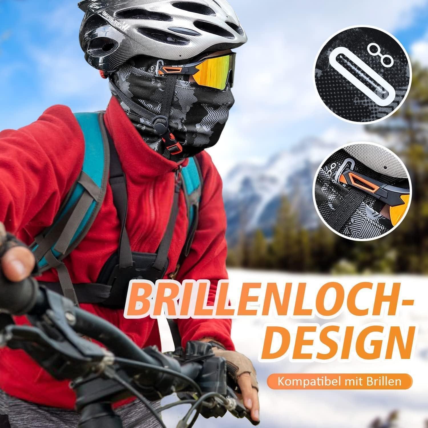 LuxusKollektion Sturmhaube Sturmhaube Balaclava Winddicht Thermo Skimaske Einheitsgröße Tarnung