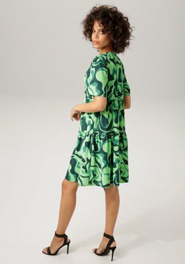 Aniston CASUAL Sommerkleid mit farbenfrohem, graphischem Druck