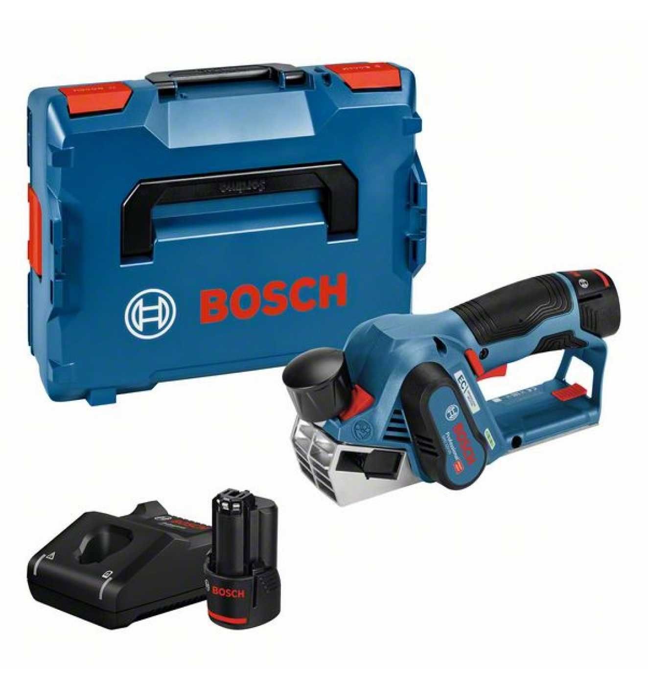 Bosch Professional Akku-Elektrohobel GHO 12V-20, 12,00 in V, Hobelbreite: 56,00 in mm, mit Akku und Ladegerät