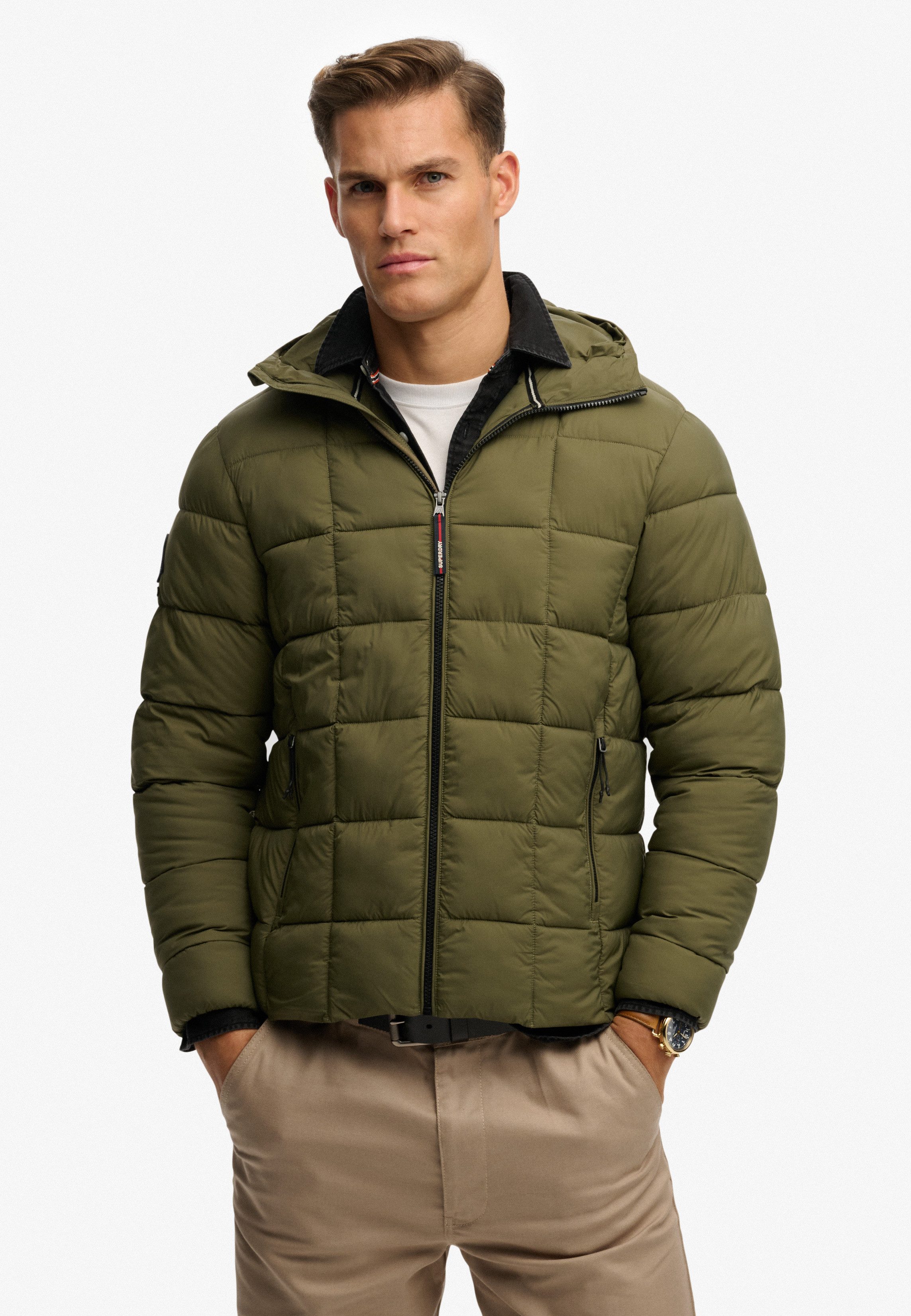Superdry Steppjacke HOOD BOX QUILT FUJI LITE JKT