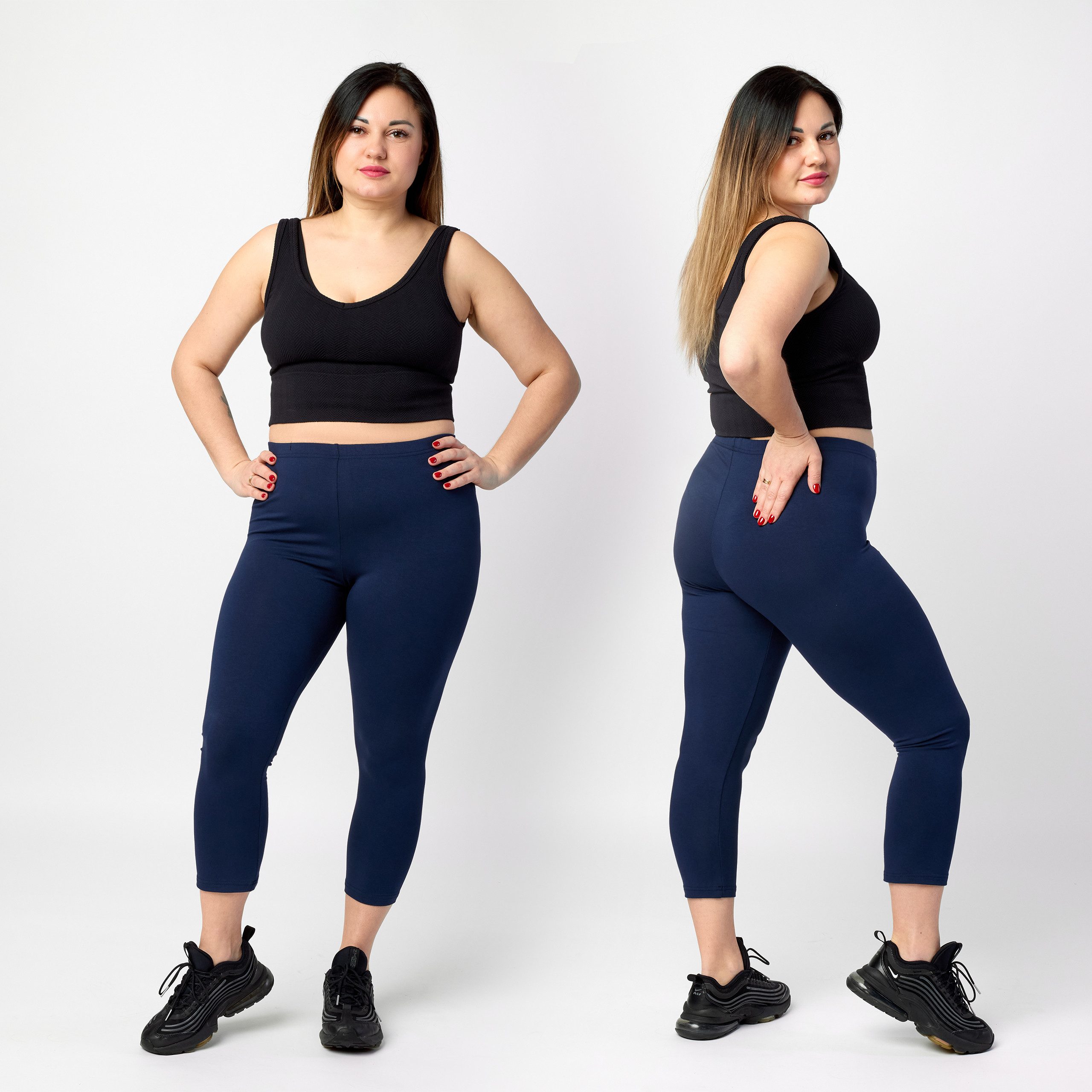 Merry Style Leggings Große Größen Damen 3/4 Länge aus Viskose MS10-449 (1-t günstig online kaufen