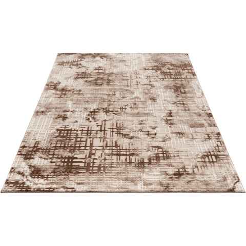 Teppich Cansu, my home, rechteckig, Höhe: 12 mm, Vintage, dezenter Glanz, Hoch-Tief-Struktur, Schrumpf Carving-Effekt