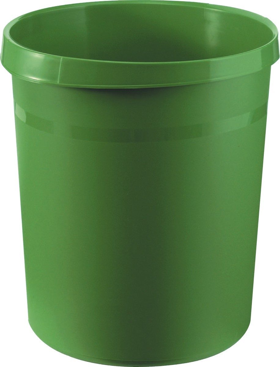 Papierkorb Papierkorb Grip mit Griffmulden 18 Liter grün.