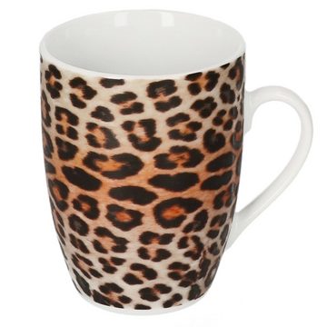 MamboCat Becher 6er Set Kaffeebecher Leopard 340ml