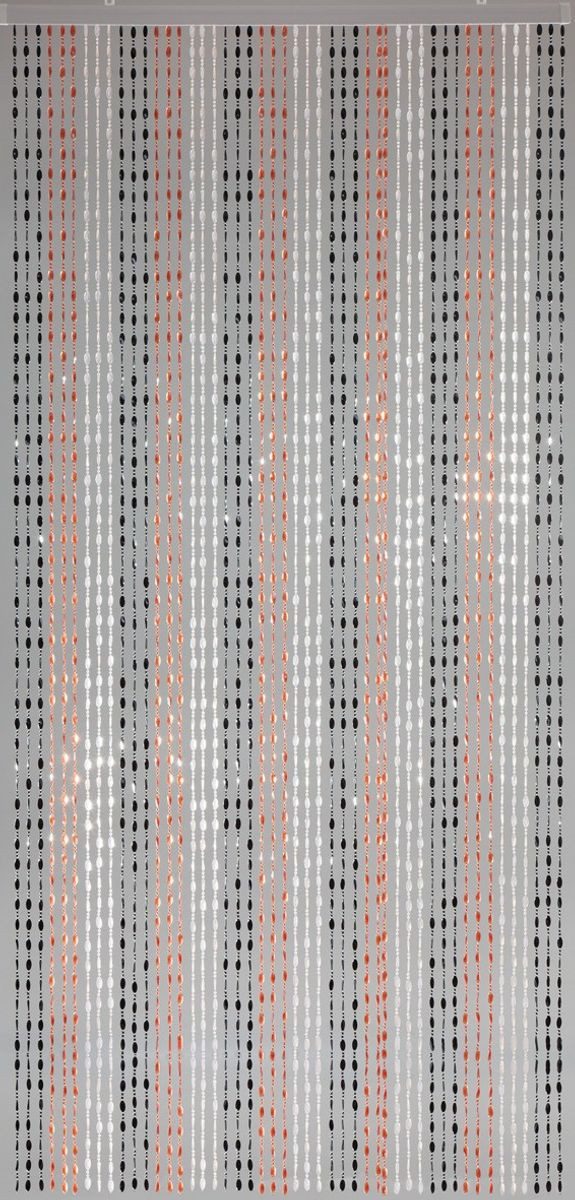 CONACORD Perlenvorhang Decona Jasmin Perlenvorhang bunt, Hakenaufhängung, halbtransparent, 90 x 200 cm, Kunststoff - hohe Strangdichte