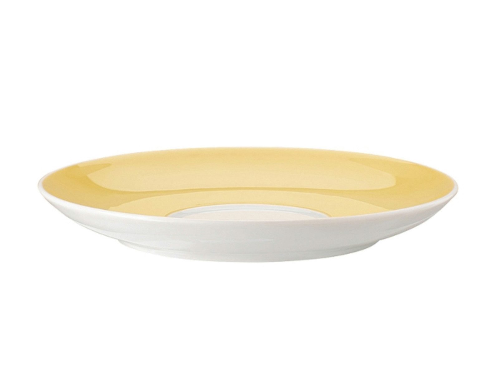 Thomas Porzellan Untertasse Sunny Day Soft Yellow Cappuccino Untertasse 16,5cm, Untertasse