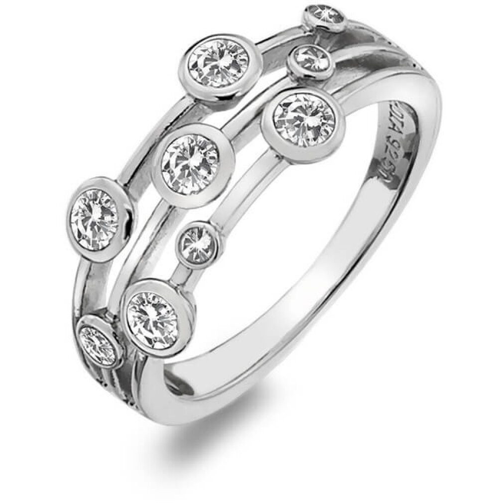 Diamond Fingerring Luxury silver ring with topaz and Willow DR207 - Circuit: 50 mm