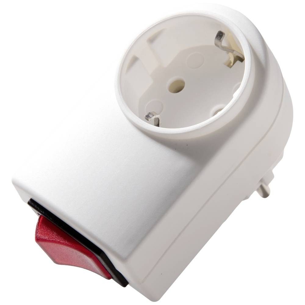 Martin Kaiser Steckdose Zwischenstecker mit Schutzkontakt und Schalter 2-pol 411/kws