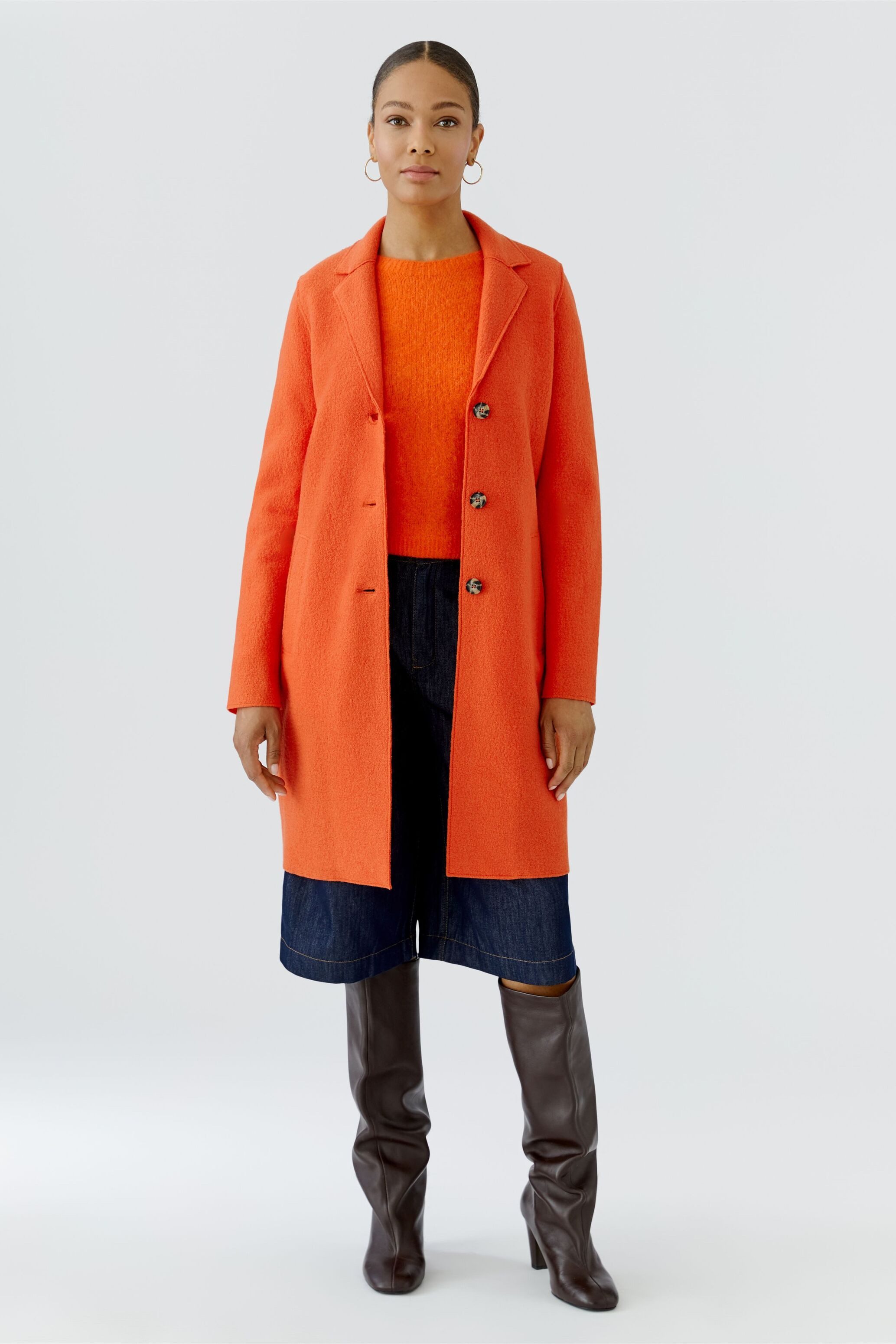 Oui Wollmantel MAYSON Boiled Wool - reine Schurwolle