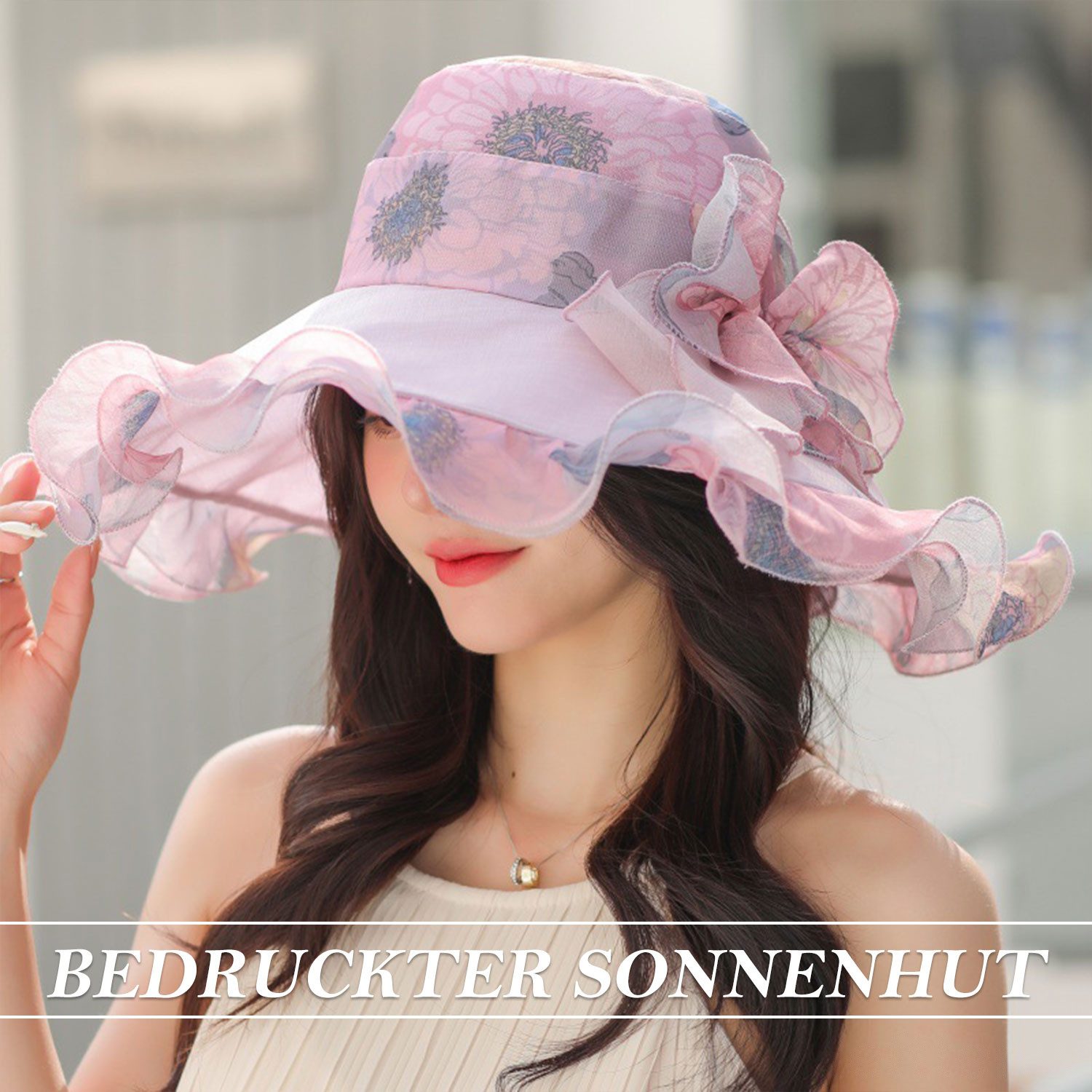Refttenw Sonnenhut Sonnenhut aus Spitze,Hut mit günstig online kaufen