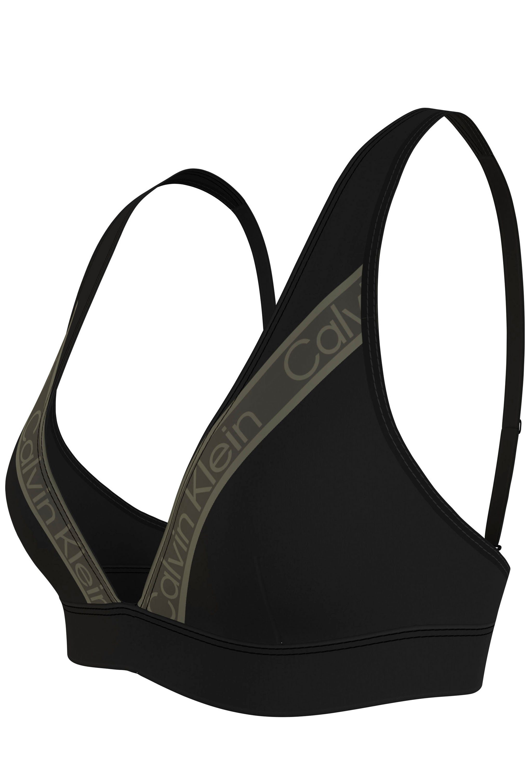 Wäsche/Bademode Bikinis Calvin Klein Swimwear Triangel-Bikini-Top Lacy, in Bralette-Form