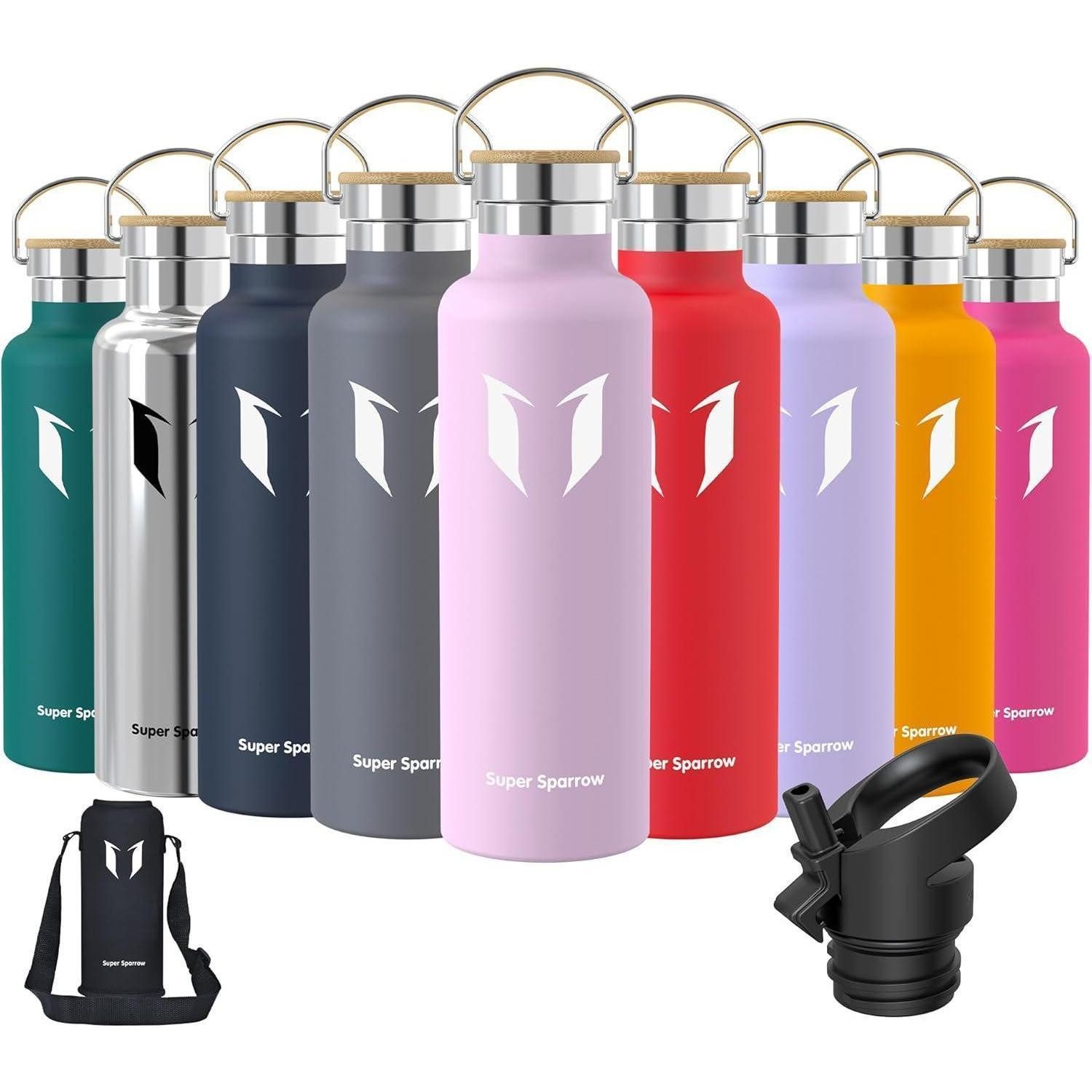 LuxusKollektion Thermoflasche Trinkflasche Edelstahl Auslaufsicher BPAfrei 750 ml Kirschblüten