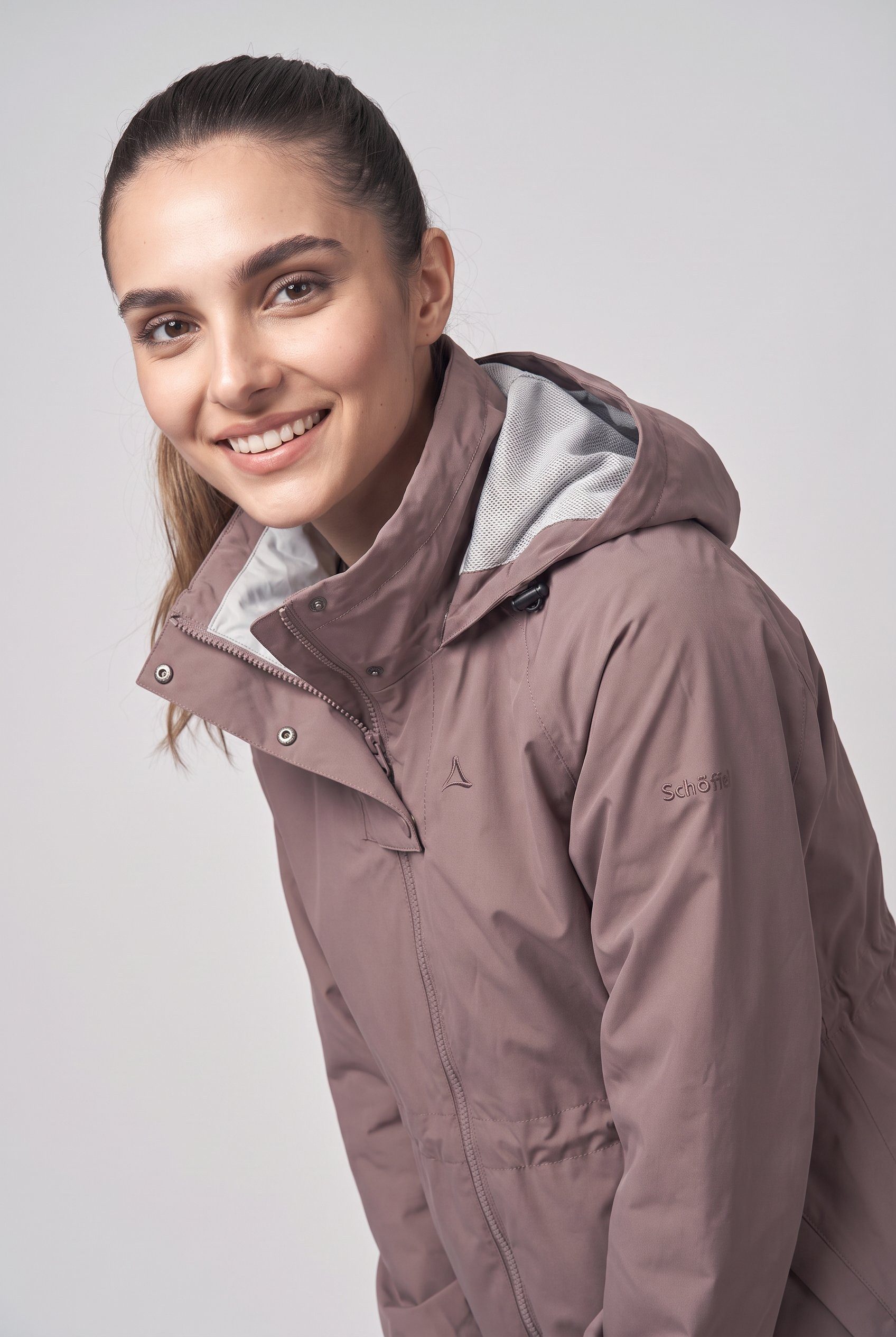 Schöffel Parka Parka Style Bohorok WMS Oversize-Passform mit Raglanärmeln, Taillenzug