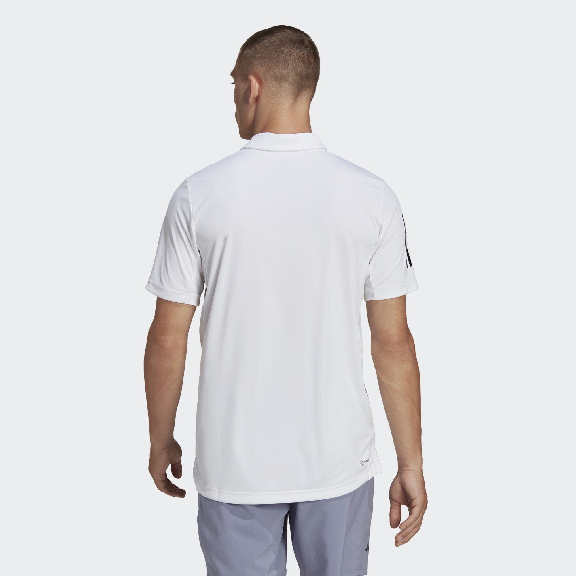 TENNIS POLOSHIRT Funktionsshirt adidas 3-STREIFEN CLUB Performance White