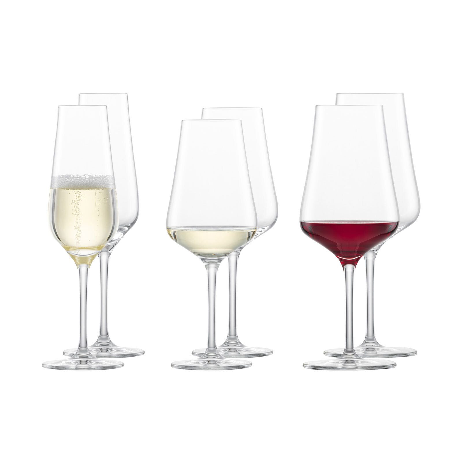 Zwiesel Glas Gläser-Set Bouquet Wein- und Sektgläser 6er Set, 6-tlg., Glas