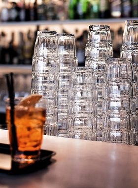 Emilja Whiskyglas Rock Bar Wasserglas 27cl - 6 Stück - Wasserglas, stapelbar