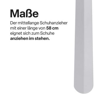 Bestlivings Schuhlöffel (3er Set, 16,5cm, 58cm, 79cm), Metall Schuhlöffel - Hochwertige Schuhanziehhilfe - Schuhanzieher