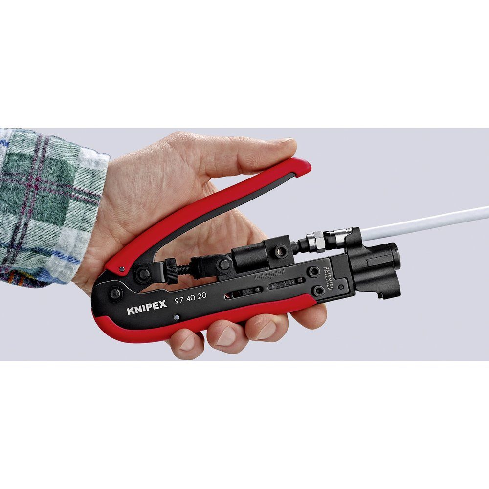 BNC- Geeignet Kabelmesser 40 für Kompressionswerkzeug Knipex Knipex SB 97 F-Stecker, 20