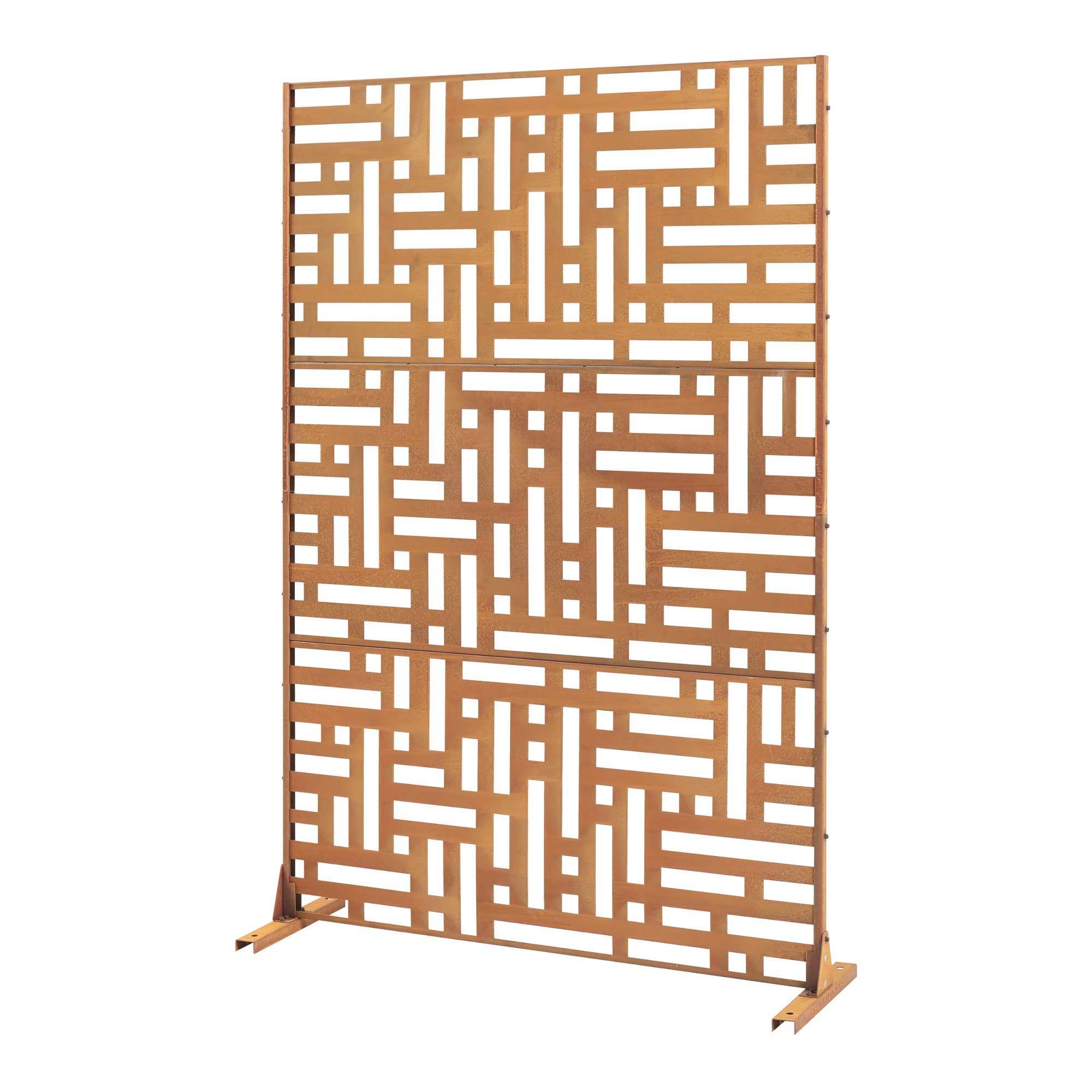 casa.pro Raumteiler, »Bernalda« Trennwand Stahl 180 x 120 cm Edelrost günstig online kaufen