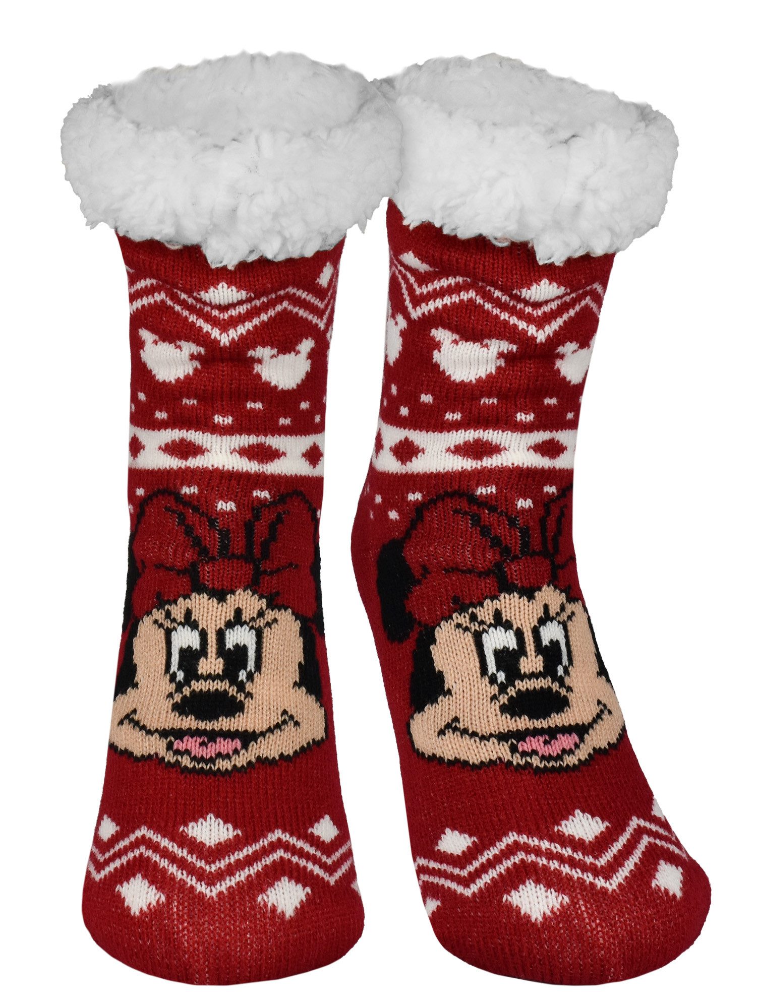Haussocken Disney Minnie Mouse Hüttensocken Haussocken Kuschelsocken Socken