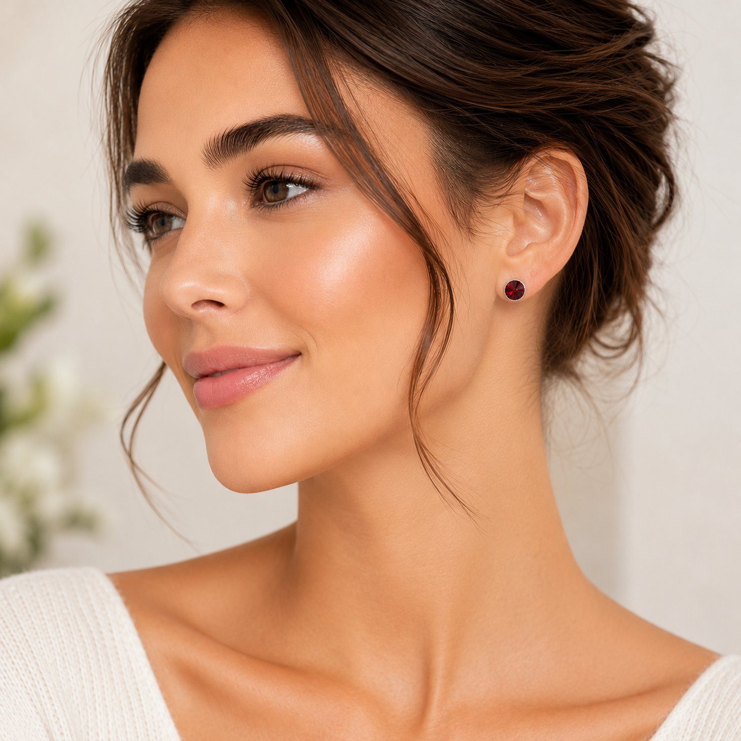 LUISIA® Paar Ohrstecker LUISIA® Solitär Ohrstecker "Joy" mit Kristallen von Swarovski®, Viele Farben verfügbar