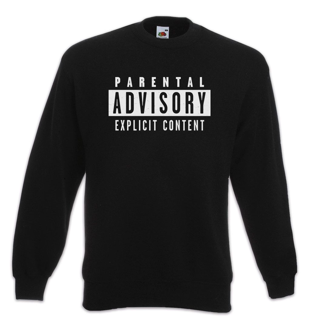 Sweatshirt Parental Advisory Explicit Content Sweatshirt Rap Hip Hop Music Musik
