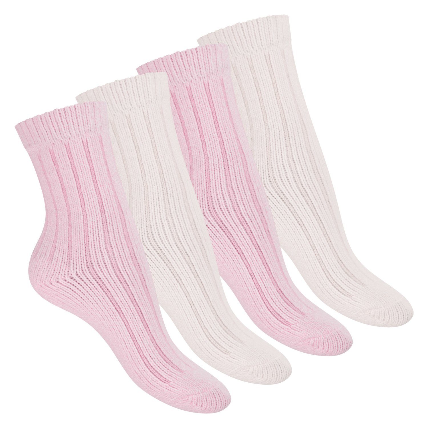 Footstar Kuschelsocken Damen Kuschelsocken (4 Paar) - Warm & flauschig