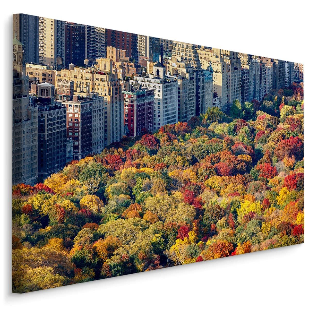 Muralo Leinwandbild Architektur – Leinwandbild Wandbild Kunstdruck Wohnzimmer, Gebäude (1 St), New York – Stadt – USA, 30 x 20 cm, aufhängefertig