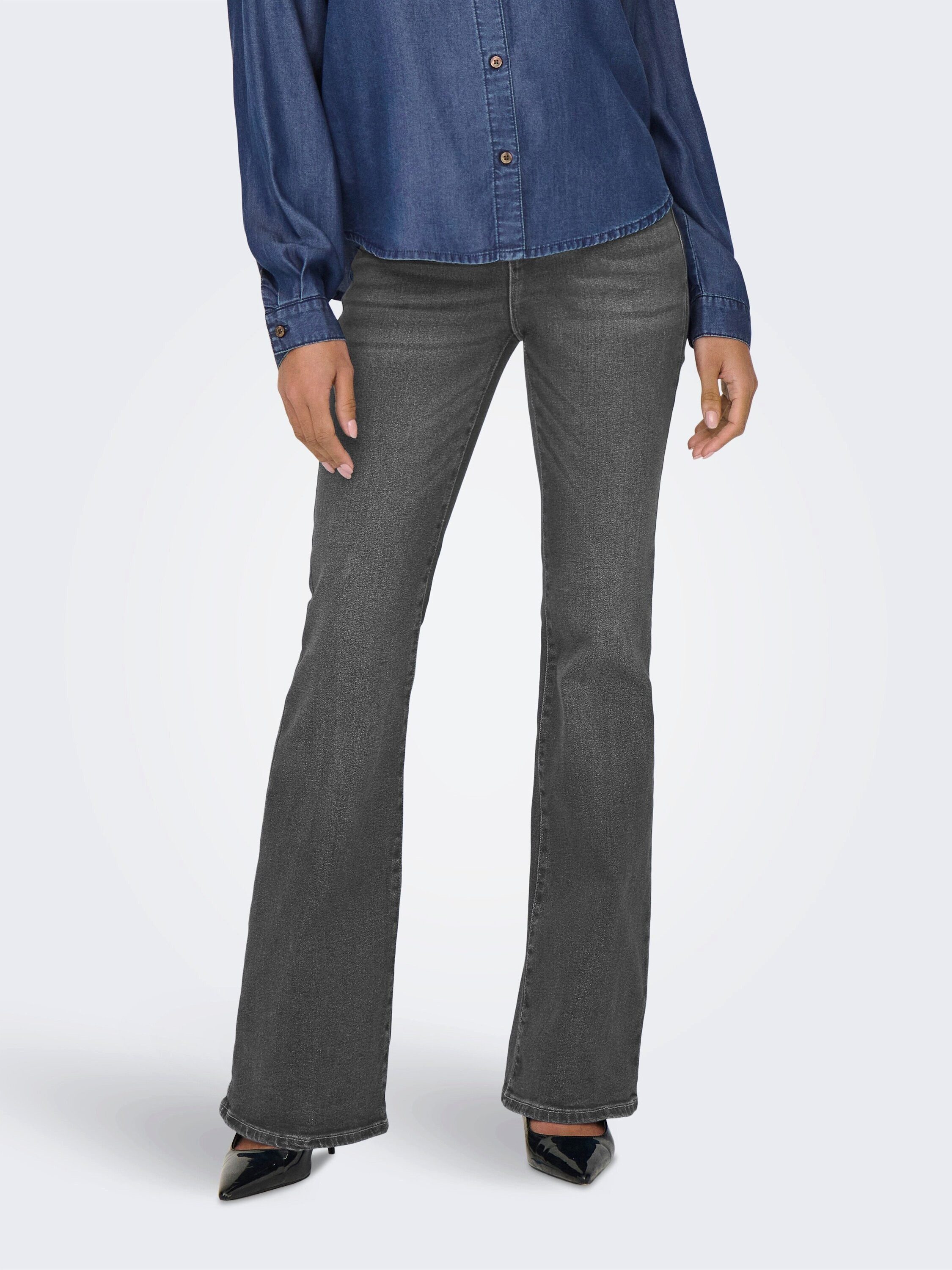 ONLY Schlagjeans ONLHENNI (1-tlg) Plain/ohne Details