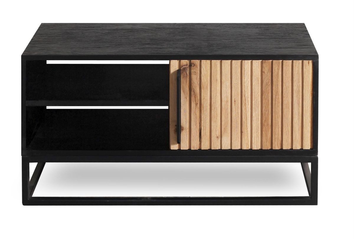 WOLF MÖBEL Sideboard (88 x 40 x 45), NAMIBIA Couchtisch 88x40 mit 1 Holztür/2 Ablagen