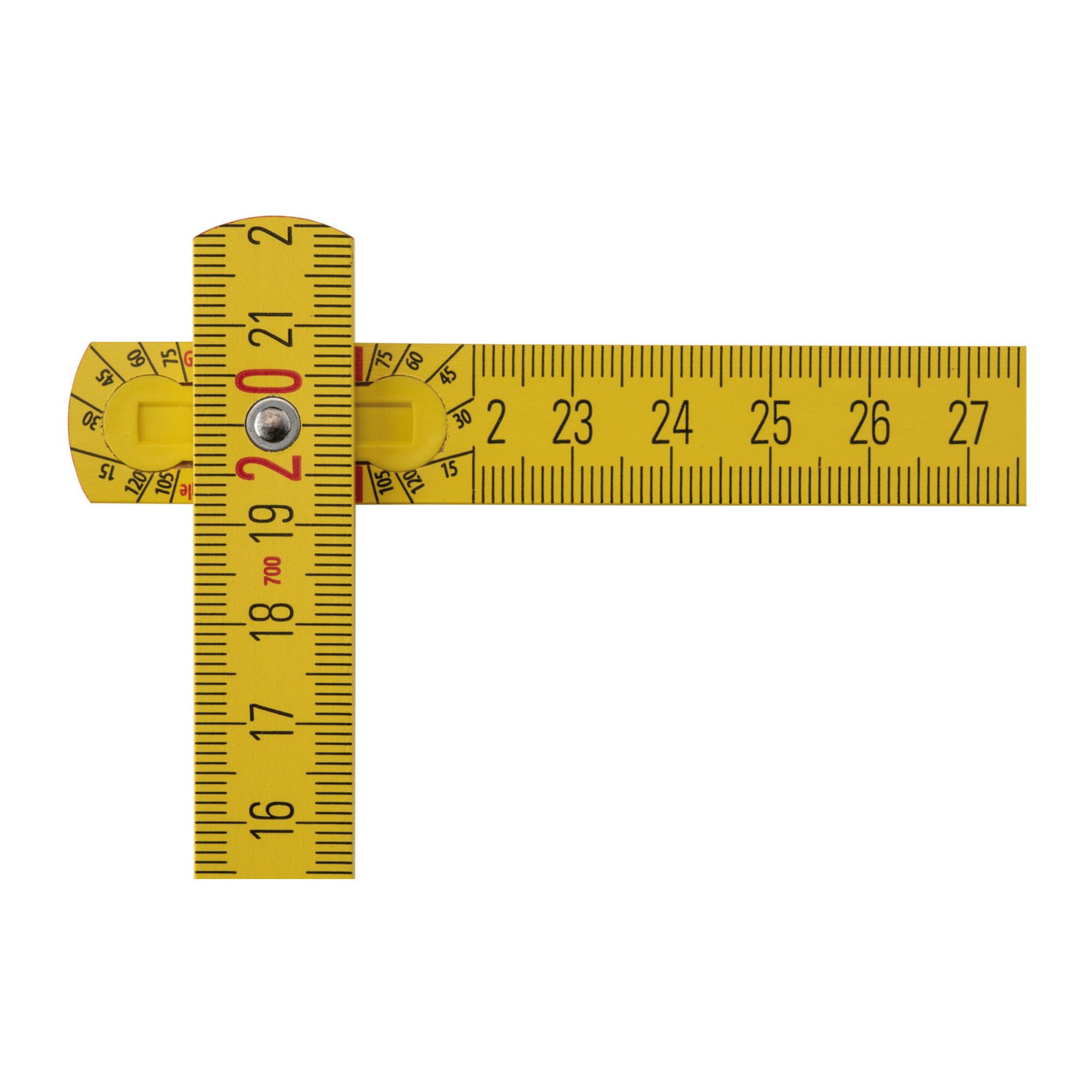 Stabila Zollstock STABILA Holz-Gliedermaßstab Type 707, 2 m, gelb, metrische Skala