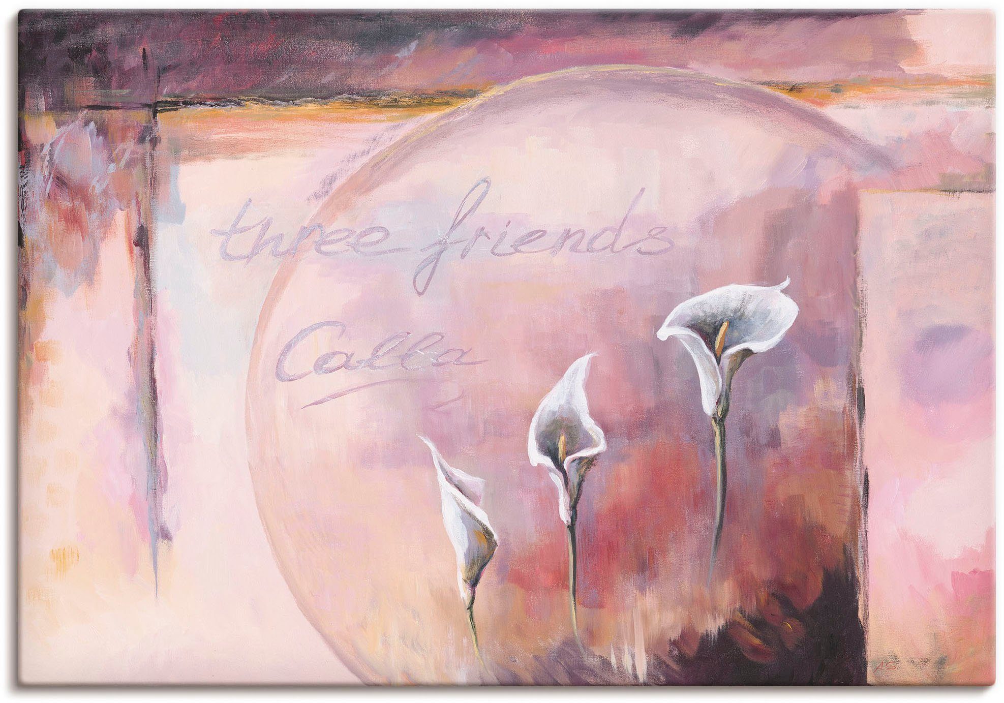 Artland Wandbild Calla, Blumenbilder (1 St), als Alubild, Leinwandbild, Wandaufkleber oder Poster in versch. Größen | Poster