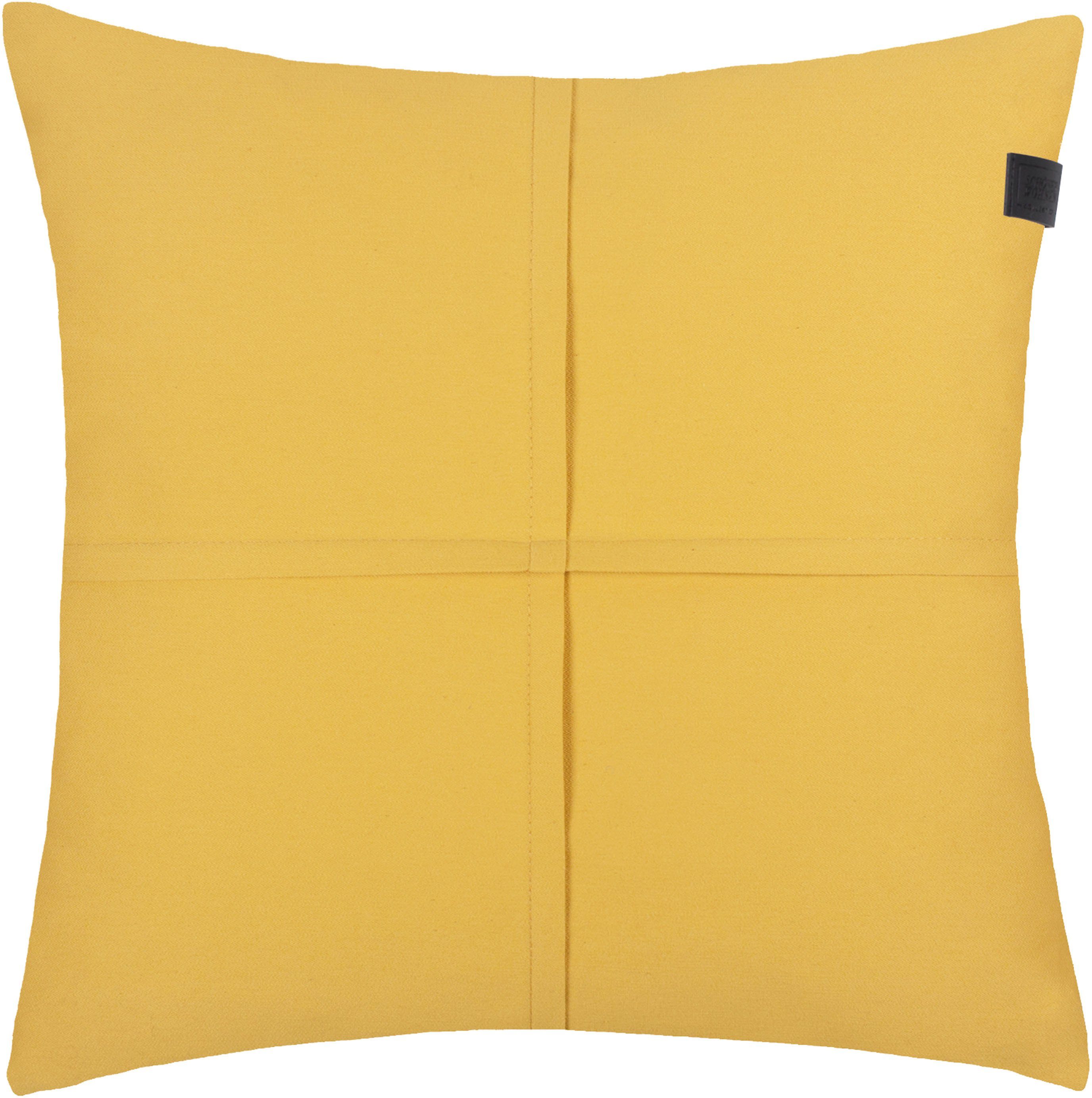 SCHÖNER WOHNEN-Kollektion Dekokissen Soft, 38x38 cm goldfarben