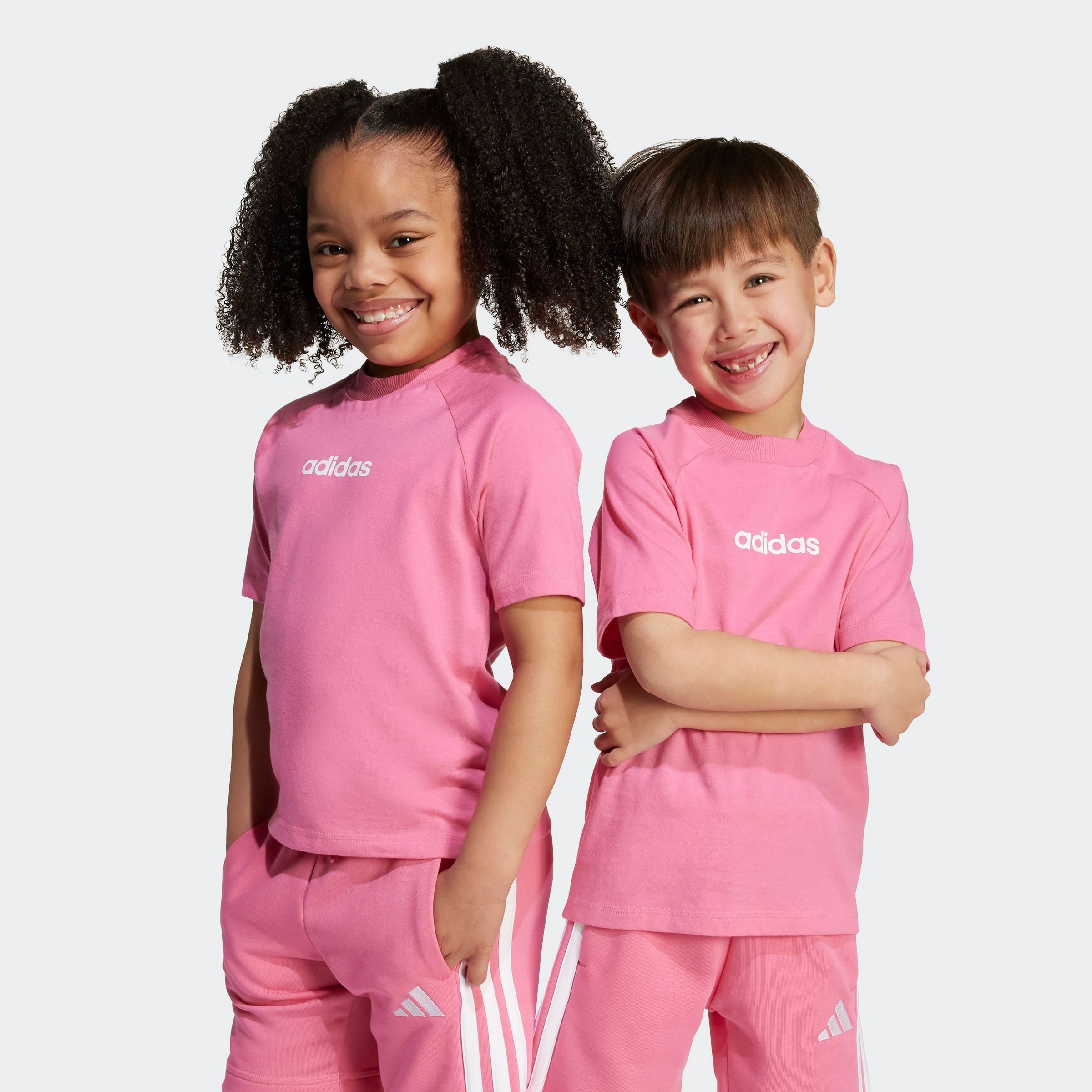 adidas Sportswear T-Shirt LK LIN TEE 160 für Kinder, Rundhalsausschnitt, ohne Verschluss, weiches Material