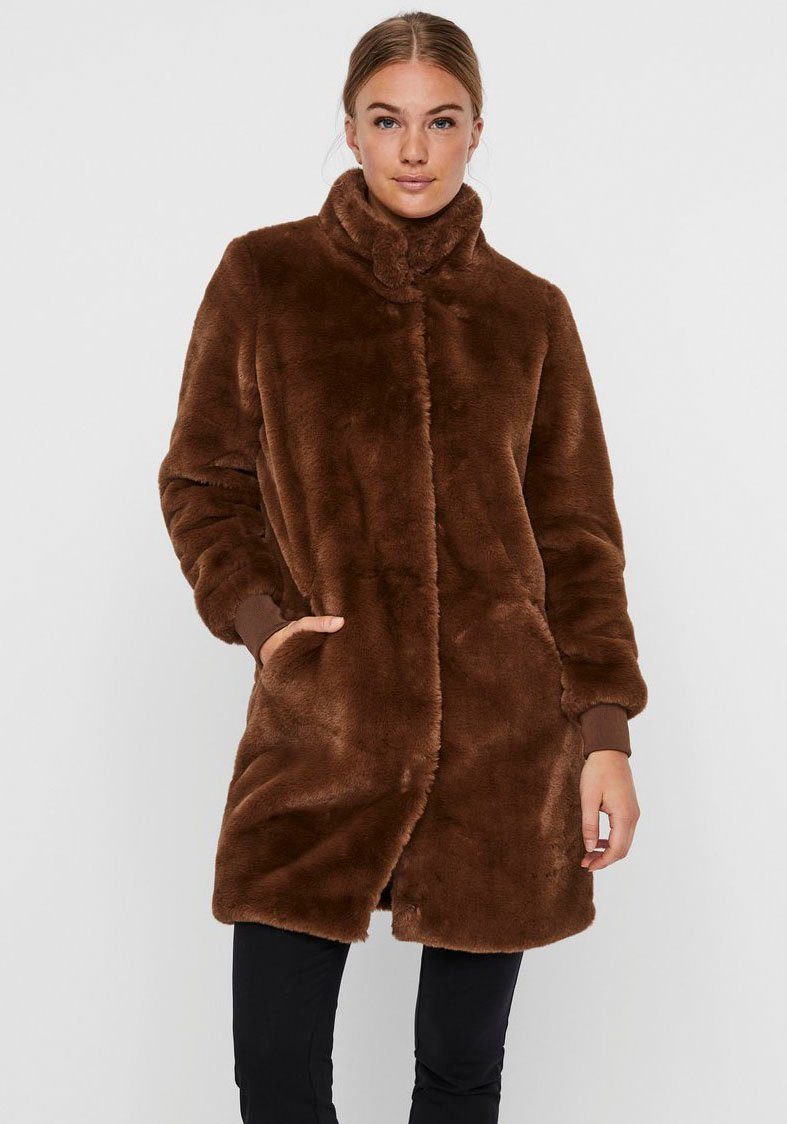 Vero Moda Fellimitatmantel »VMVALLIE«, Kuscheliger Fake Fur Mantel von VERO  MODA online kaufen | OTTO