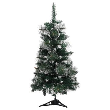 furnicato Künstlicher Weihnachtsbaum mit Ständer Grün und Weiß 90 cm PVC