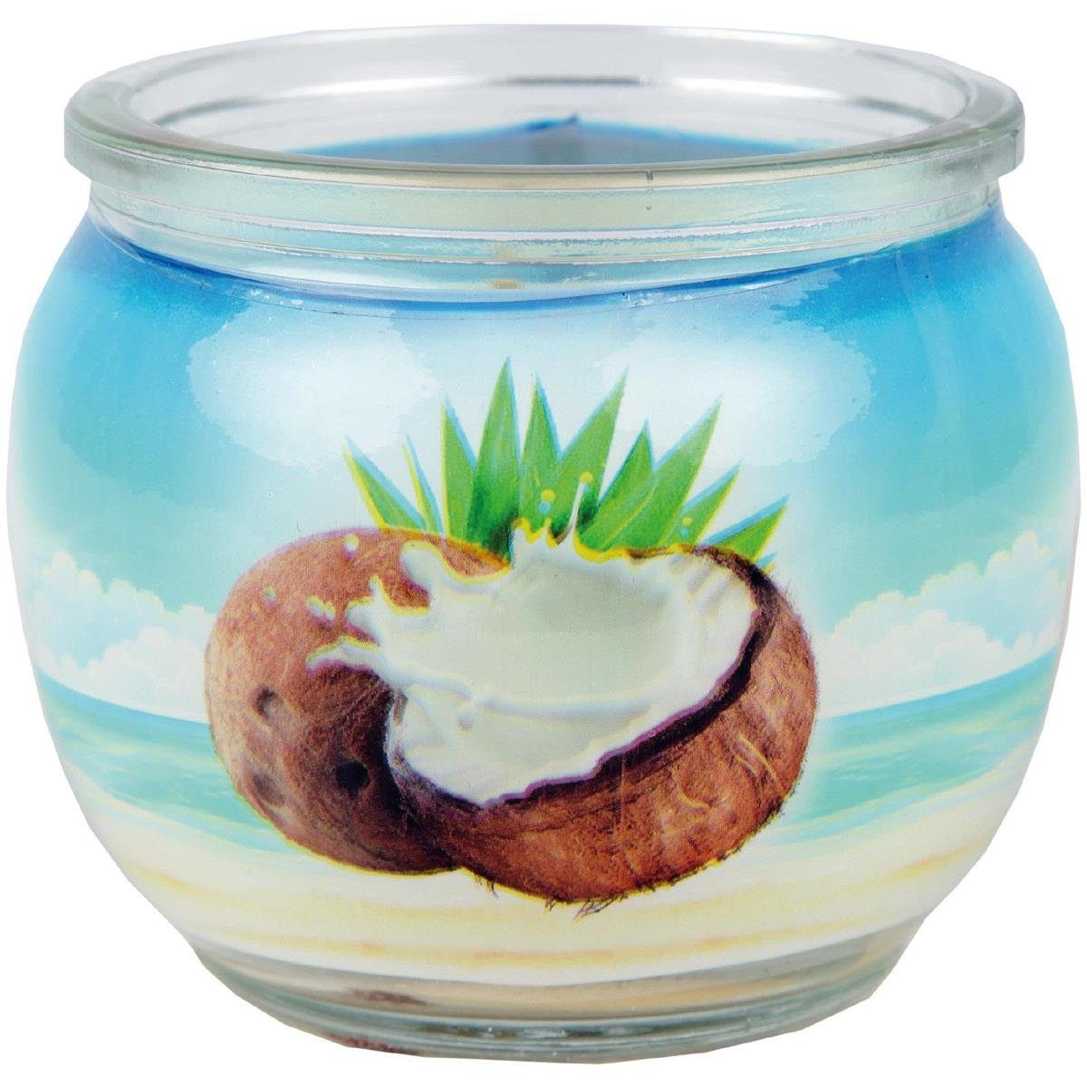 HS Candle Duftkerze im Glas (1-tlg), Coconut, Duftnote cremig & exotisch, Ø7x6cm, bis zu 22h Brenndauer – Bild 2 von 5