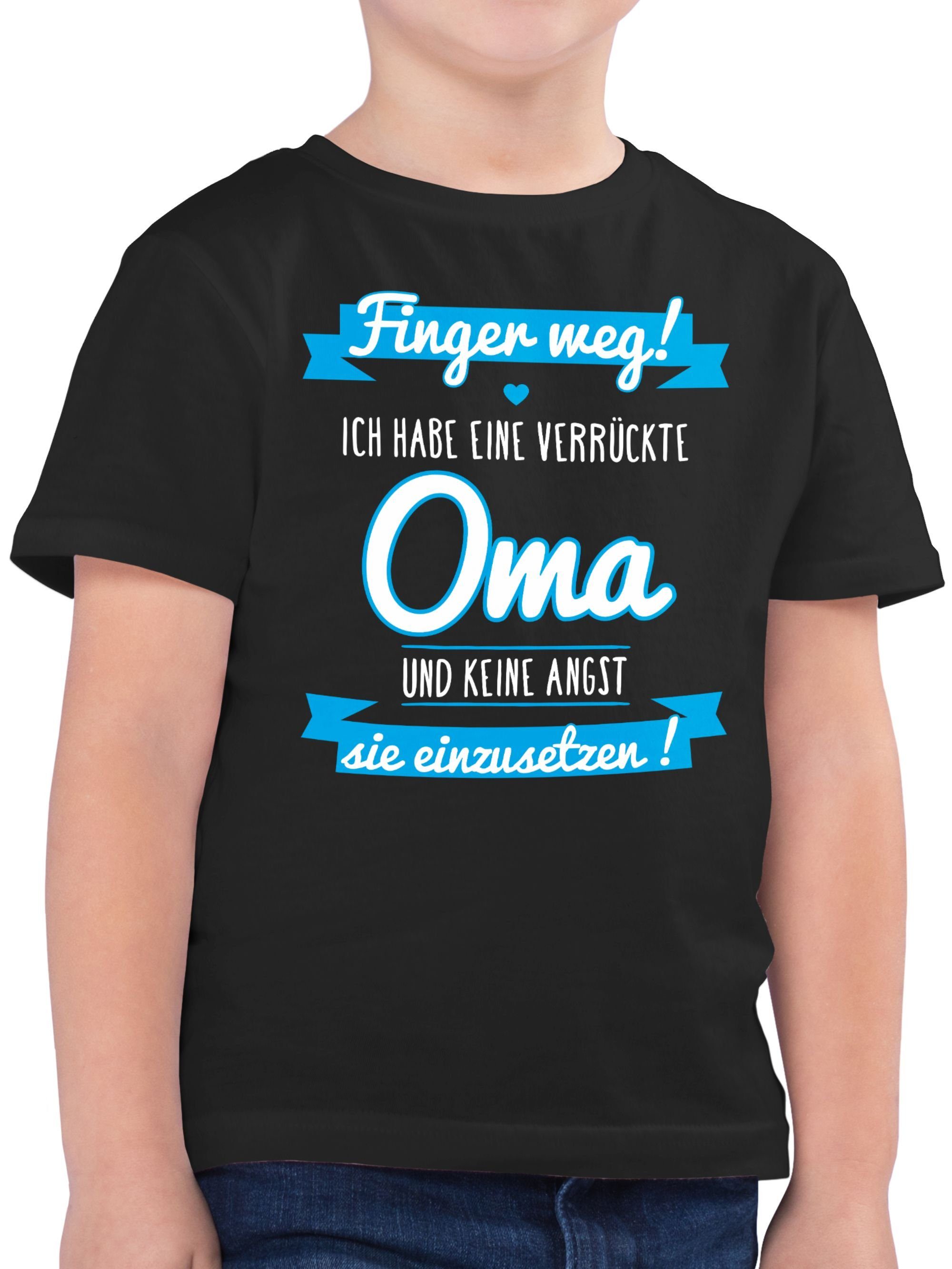 T-Shirt Ich habe eine verrückte Oma blau