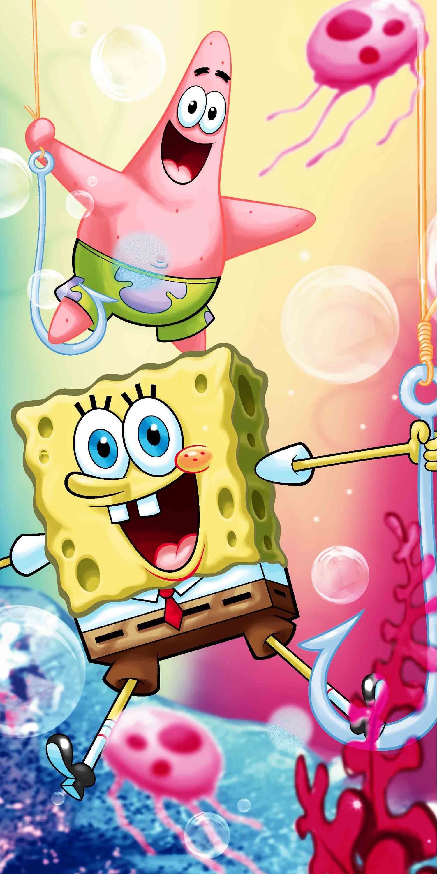 Sponge Bob Strandtuch Baumwolle Strandtuch Frottee günstig online kaufen