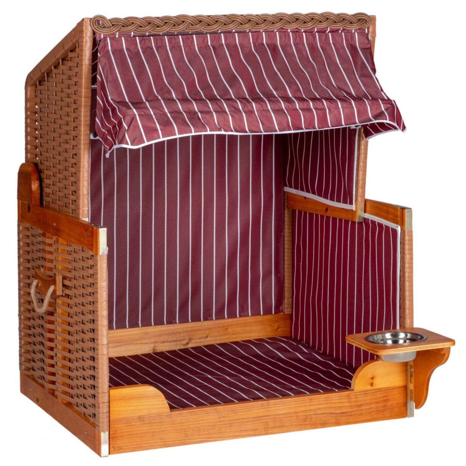 MR.DEKO Hundekorb Wacholder aus PE-Rattan, Hundebett günstig online kaufen