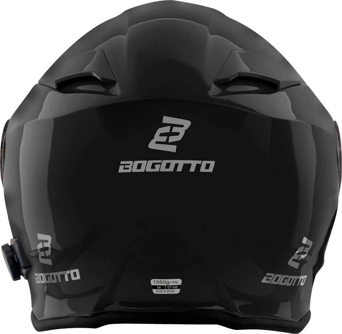 Bogotto Motorradhelm H271 BT Bluetooth Klapphelm, integriertes Kommunikationssystem,geeignet für Brillenträger,vorb