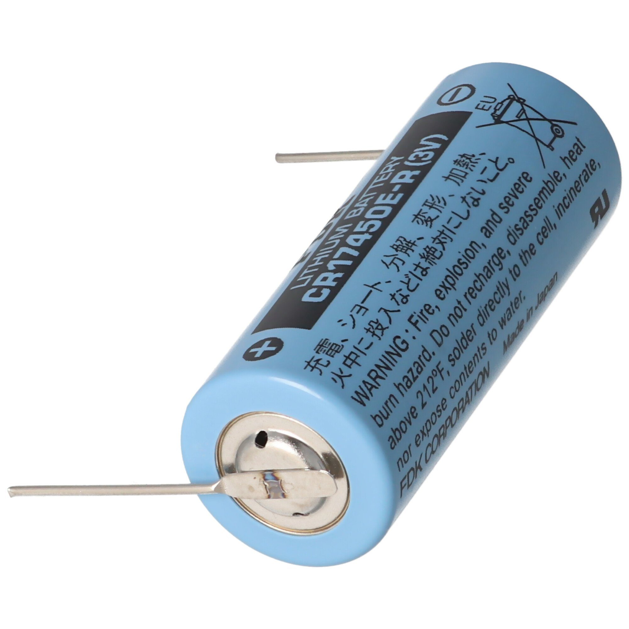 (3,0 Batterie A, CR17450E-R FD Lötdraht Lithium Size Sanyo Batterie, von (Lötpaddel) Sanyo V)