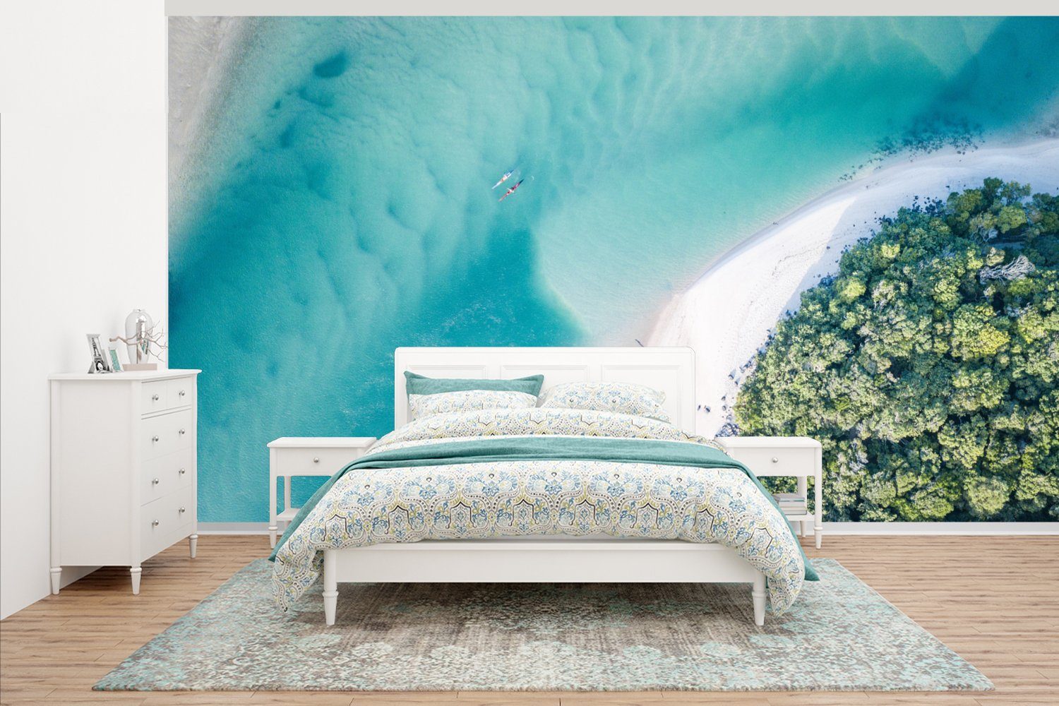 MuchoWow Fototapete Meer - Sonne - Australien, Matt, bedruckt, (7 St), Vliestapete für Wohnzimmer Schlafzimmer Küche, Fototapete