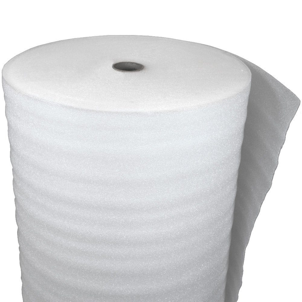 KK Verpackungen Trittschalldämmfolie, 2 mm Stärke, Verlegen durch ausrollen, (Packung, 1-St), Trittschalldämmung PE Schaum 2mm Laminat Parkett Unterlage Dampfsperre